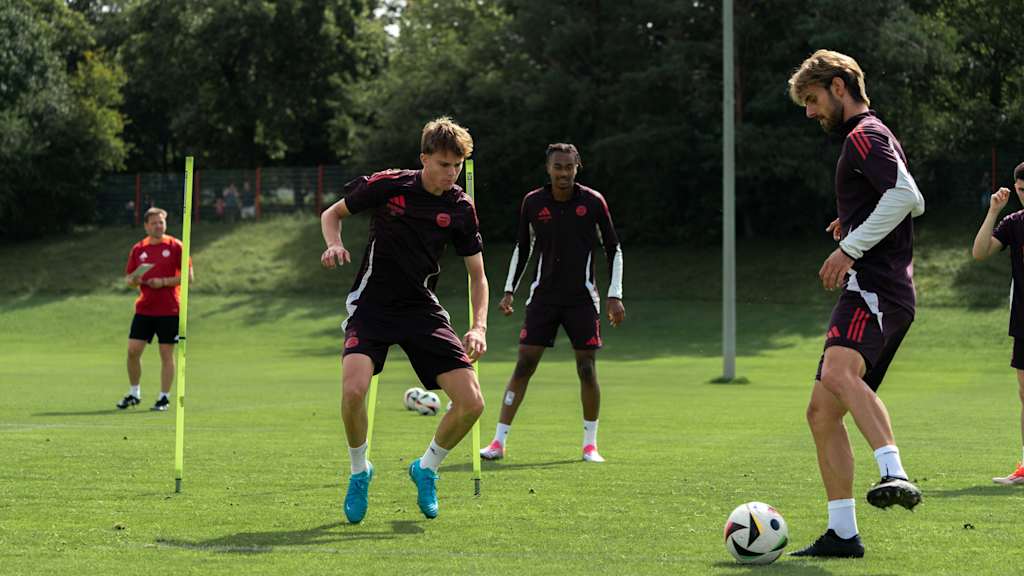 Training der FC Bayern Amateure vor dem Regionalliga-Spiel gegen die Würzburger Kickers.