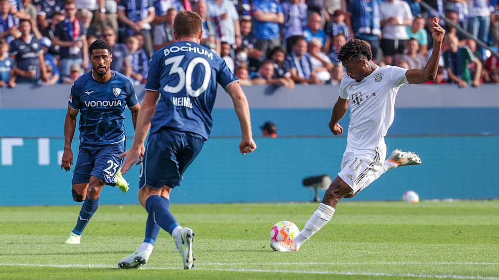 Kingsley Coman vom FC Bayern im Spiel gegen den VfL Bochum