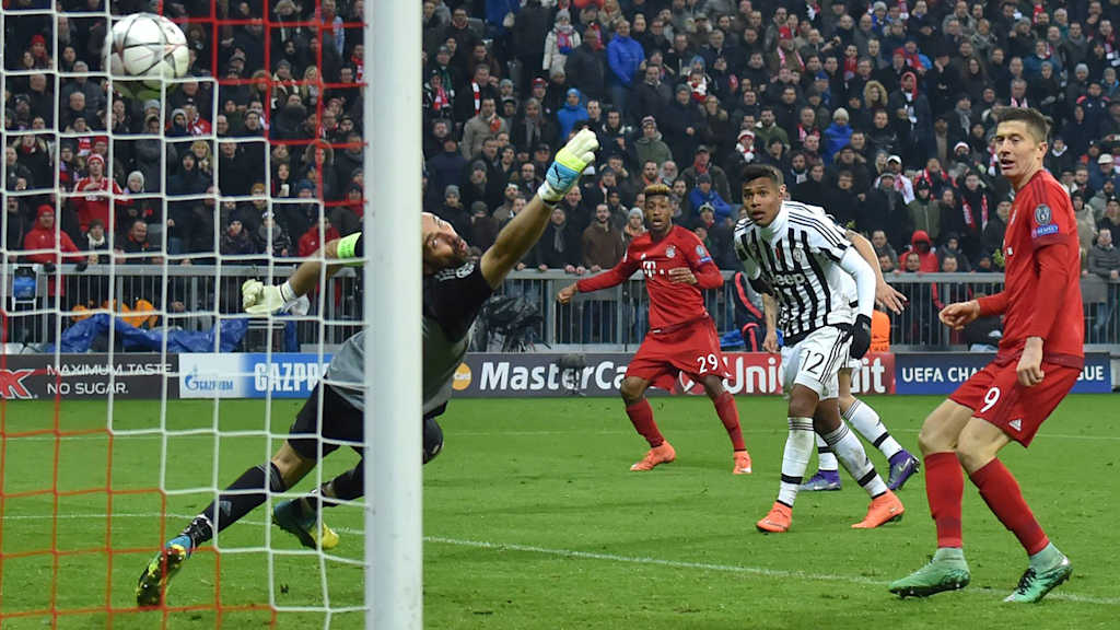 Kingsley Coman vom FC Bayern im Champions League-Spiel gegen Juventus Turin
