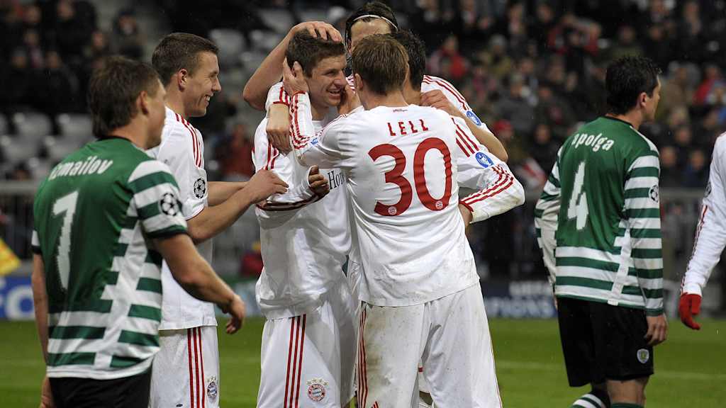 Thomas Müller scored on his debut in the Champions League.