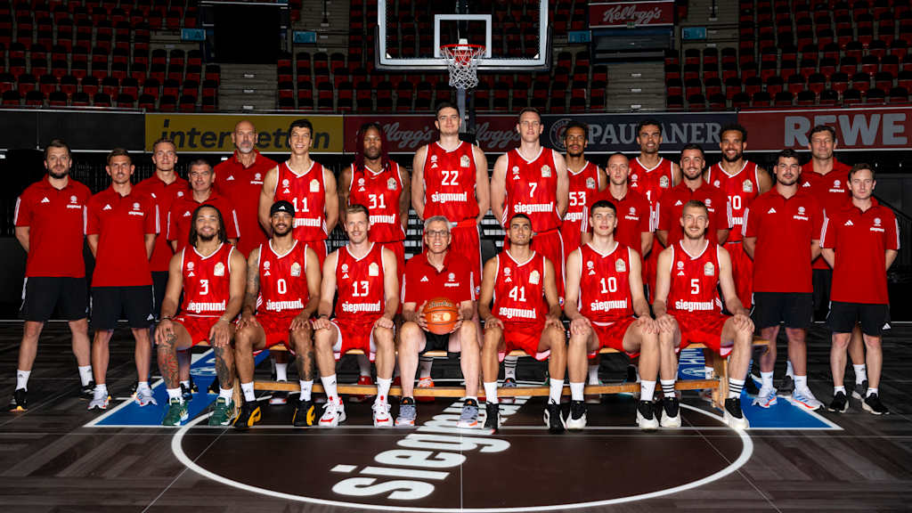 Der FC Bayern Basketball in der Saison 2024/25 (es fehlt: Shabazz Napier)