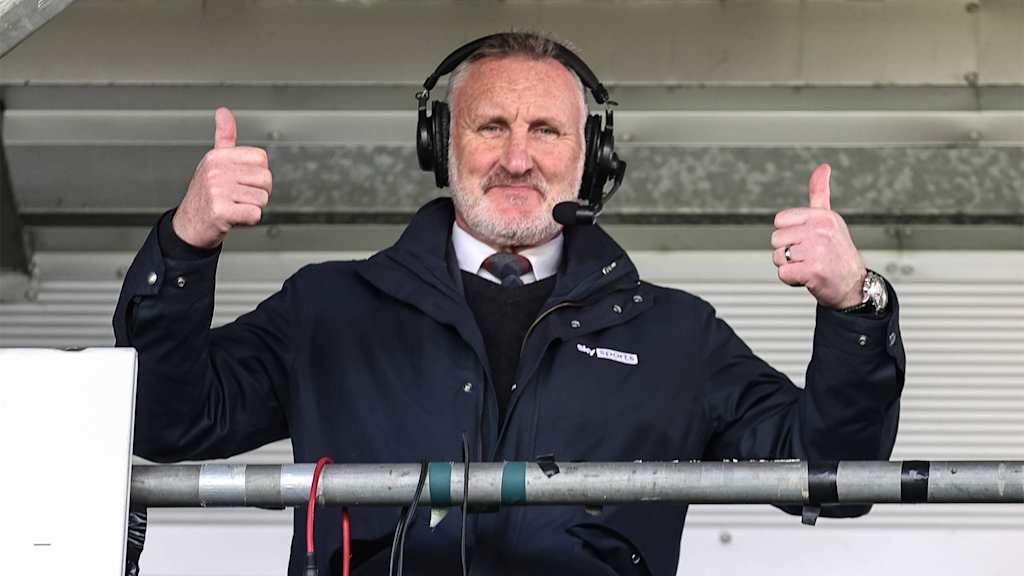Alan McInally working as a TV pundit