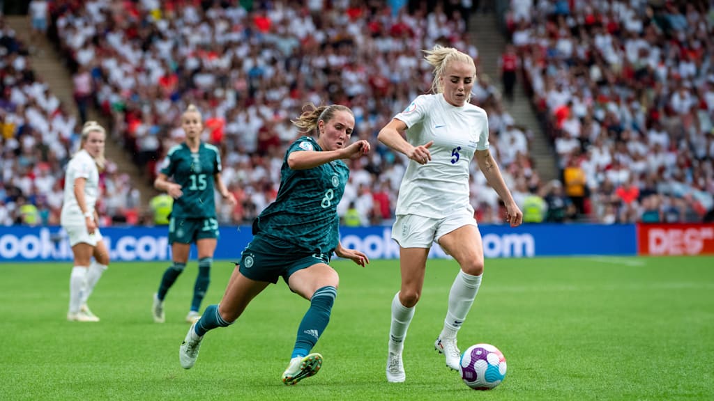 Sydney Lohmann im EM-Finale 2022 für die deutsche Nationalmannschaft gegen England