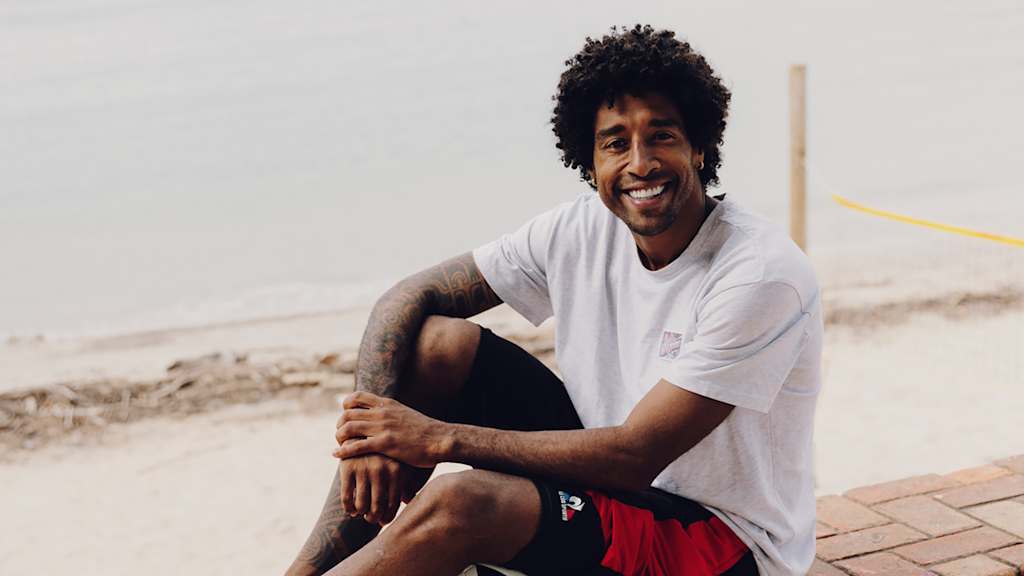 Dante en la playa