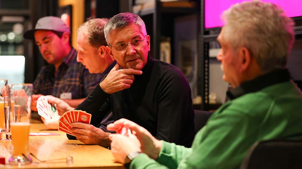 Herbert Hainer at Bayern members Schafkopf tournament