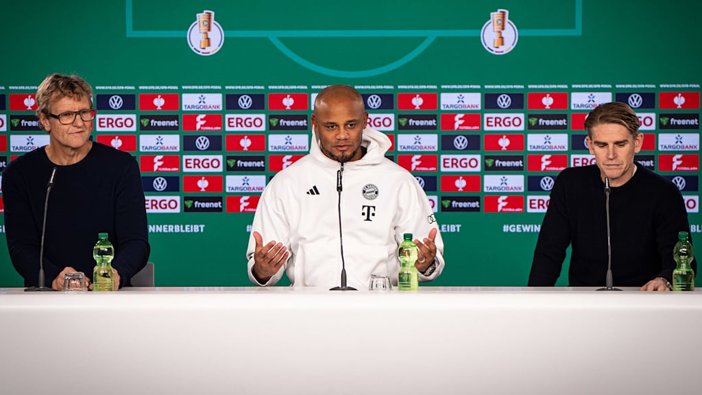 Rueda de prensa del FC Bayern previa al partido de los octavos de final de la Copa DFB contra el Bayer 04 Leverkusen, en vídeo