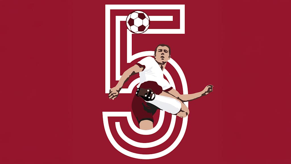 Grafik Franz Beckenbauer mit der Nummer 5