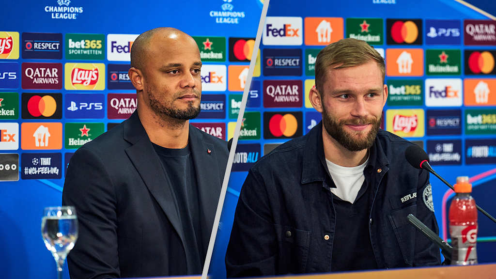 Rueda prensa Shakhtar Donetsk - FC Bayern Konrad Laimer Vincent Kompany Video