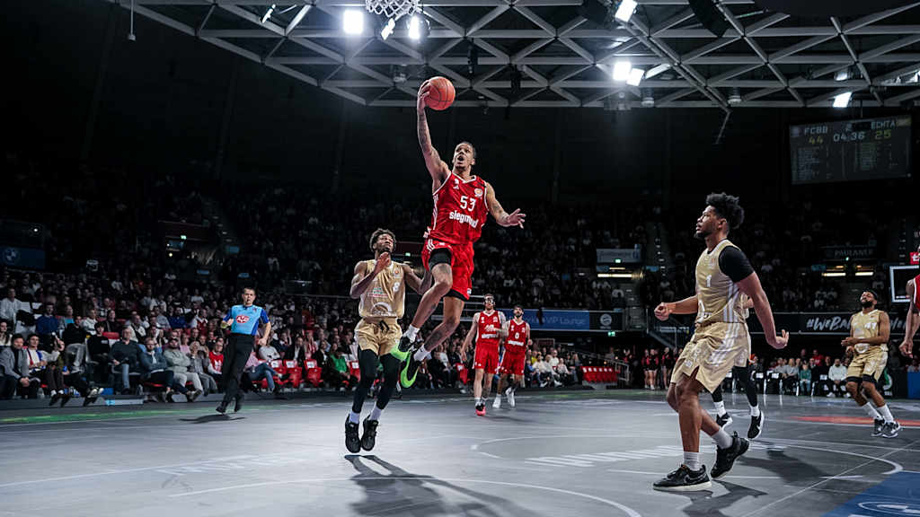 Der FC Bayern Basketball und Kevin Yebo stehen nach dem Sieg gegen Vechta im BBL Top Four.