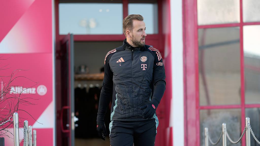 Harry Kane in Bayern training