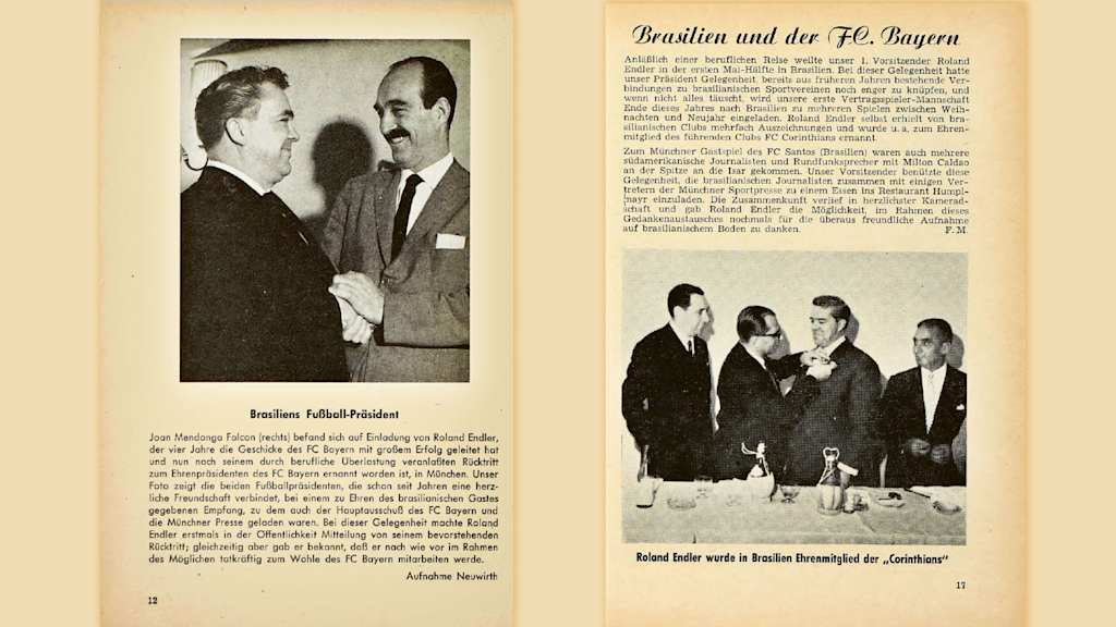 Pages of the FC Bayern club newspaper