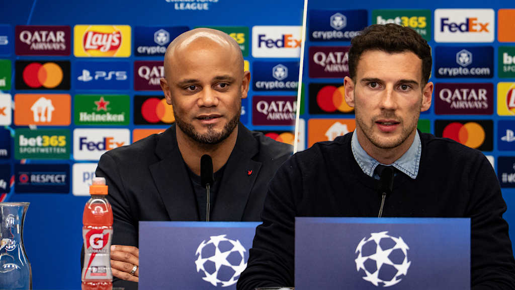 Rueda de prensa previa al partido FC Bayern - Bayer Leverkusen con Leon Goretzka y Vincent Kompany en vídeo