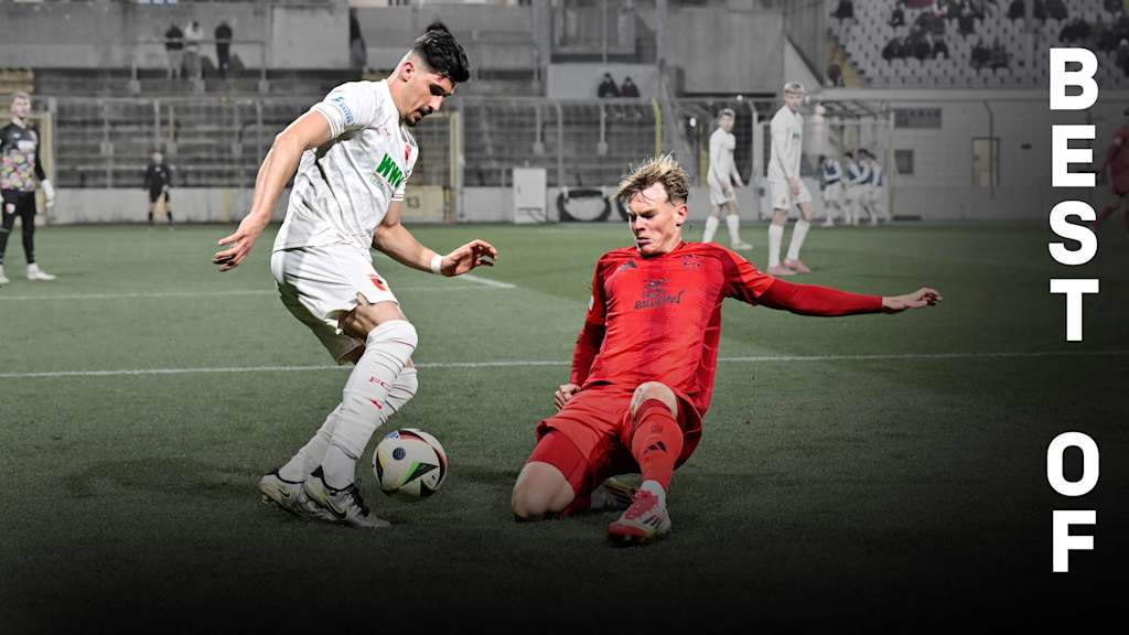 Jonah Kusi-Asare im Spiel der FC Bayern Amateure gegen die DJK Vilzing