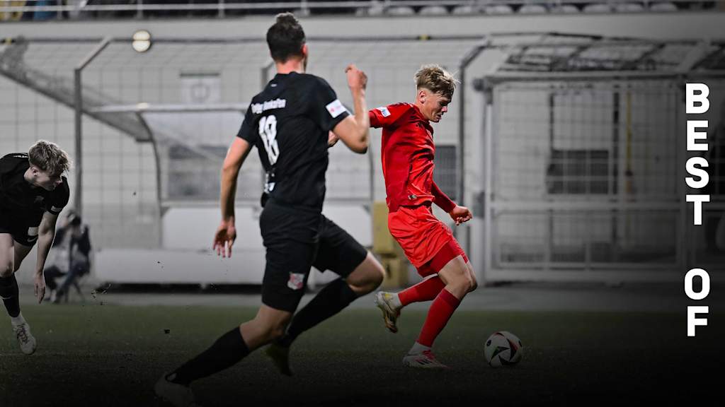 Samuel Unsöld im Spiel der FC Bayern Amateure gegen die SpVgg Hankofen Hailing.