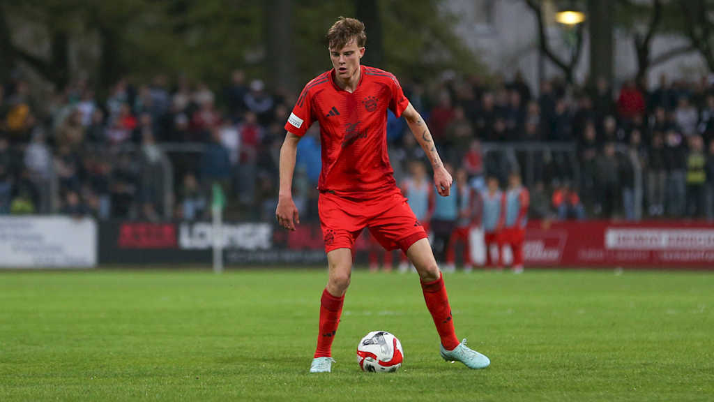 Jonathan Asp Jensen in einem Spiel der FC Bayern-Amateure