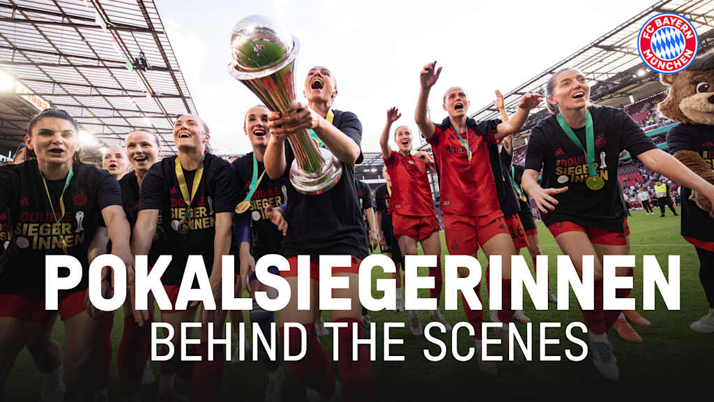 FC Bayern Women DFB Cup celebrations
