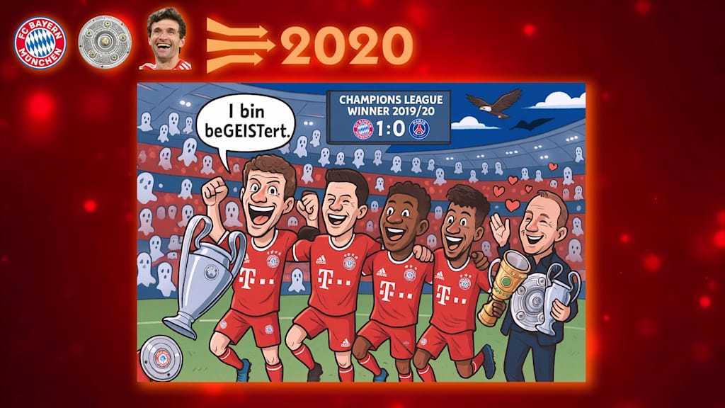 2020: Champions-League-Sieg in Lissabon.
