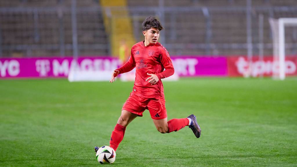 Angelo Brückner während eines Heimspiels der FC Bayern Amateure.