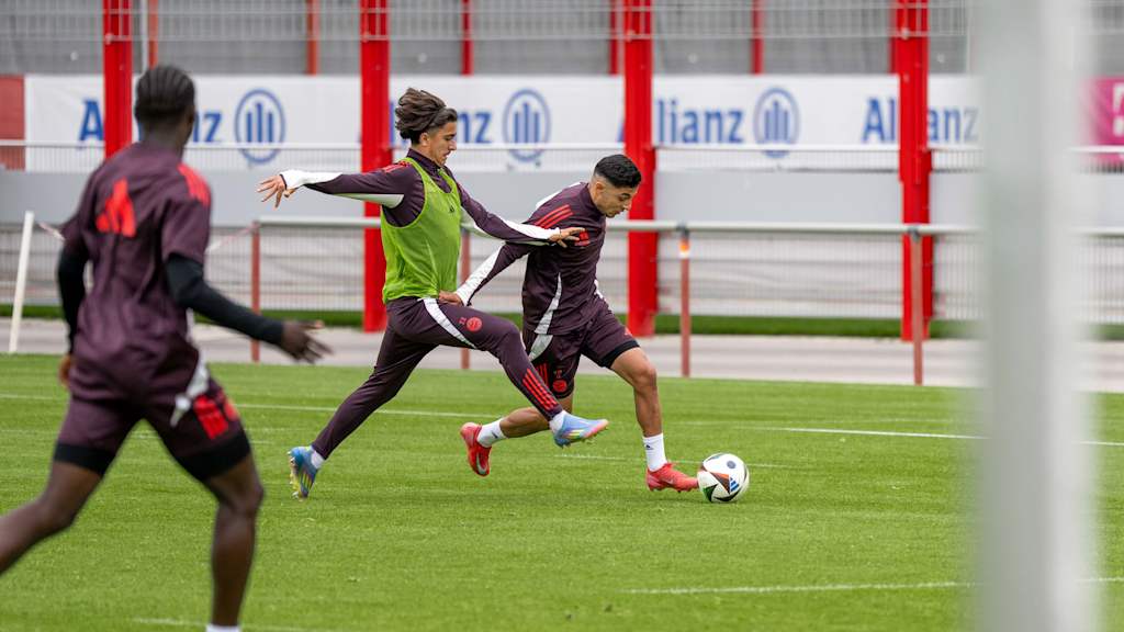 Angelo Brückner im Training der FC Bayern Amateure.
