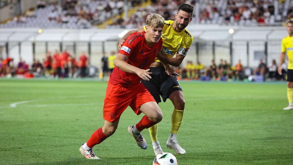 Samuel Unsöld im Zweikampf im Spiel gegen Bayreuth.