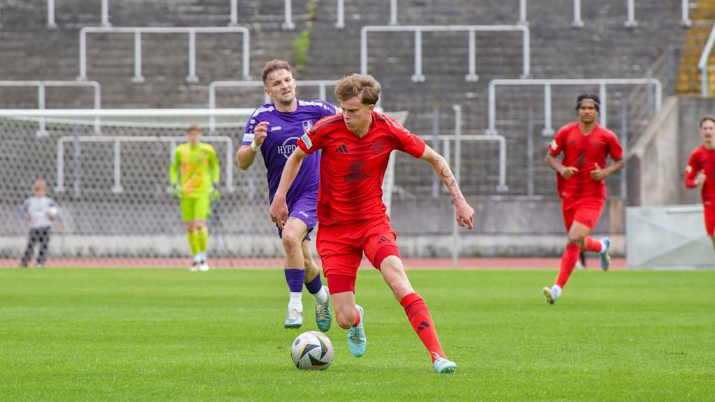 Jonathan Asp Jensen beim Auswärtsspiel in Augsburg.