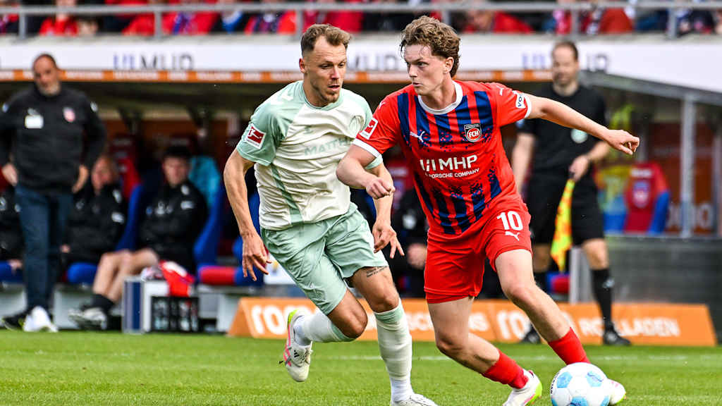 Paul Wanner im Einsatz für den 1. FC Heidenheim.