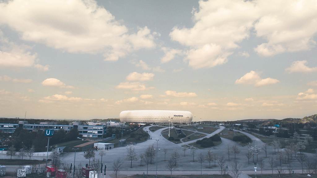 Die Allianz Arena in München-Fröttmaning