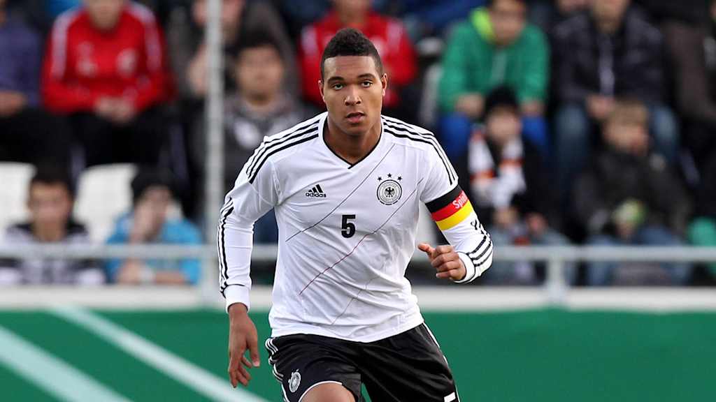 Jonathan Tah in action for Germany U17s