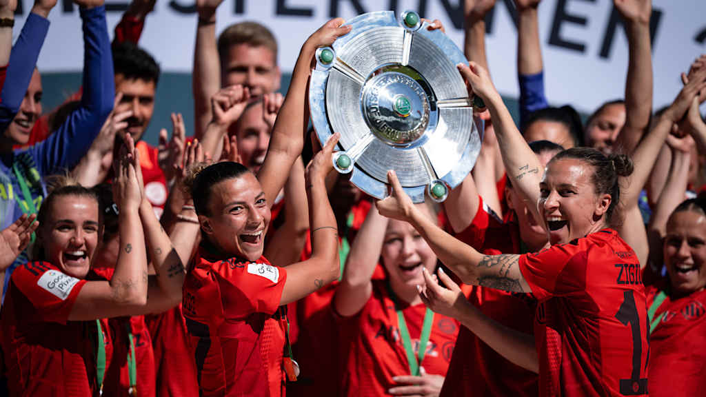 Bayern won the Bundesliga for the third year in a row.