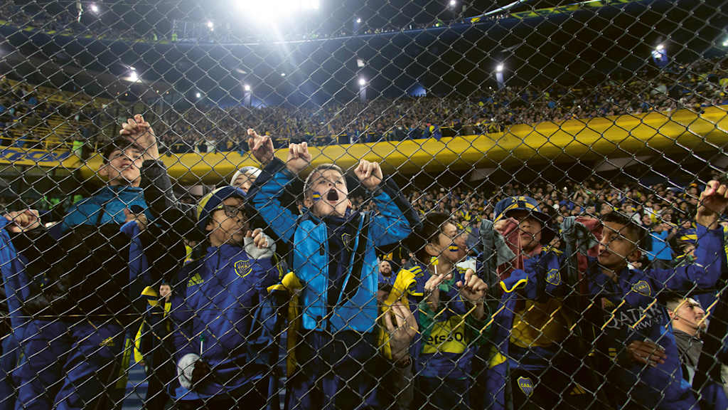 Fans im Stadion von Boca Juniors