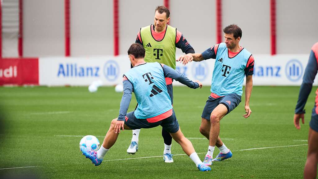 Spieler des FC Bayern im Training