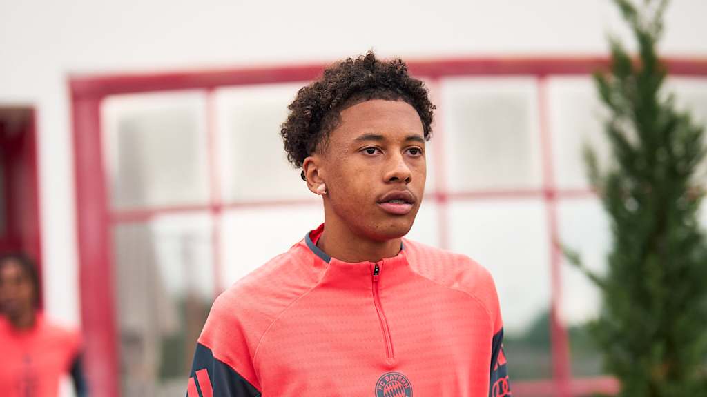 Cassiano Kiala in FC Bayern training.