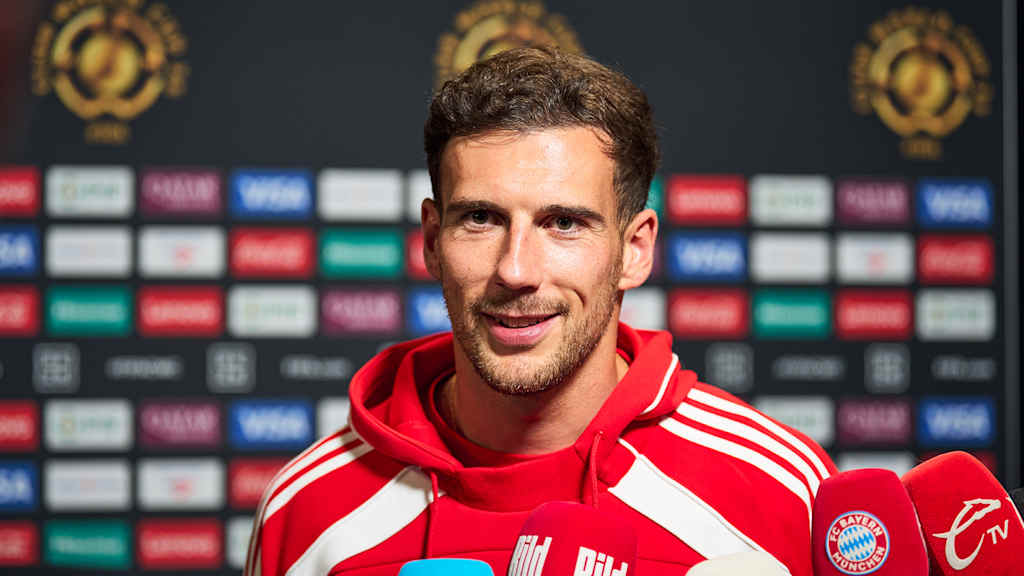 Leon Goretzka spricht im Interviews