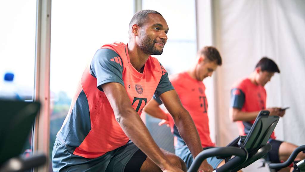 Jonathan Tah in Bayern training in Orlando.