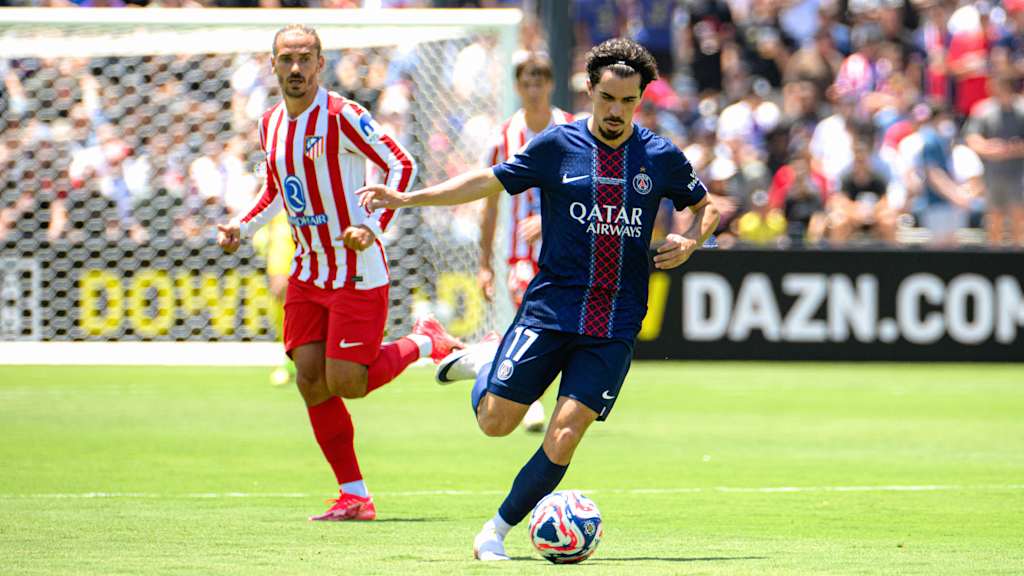 PSG-Profi Vitinha im Klub-WM-Spiel gegen Atletico Madrid