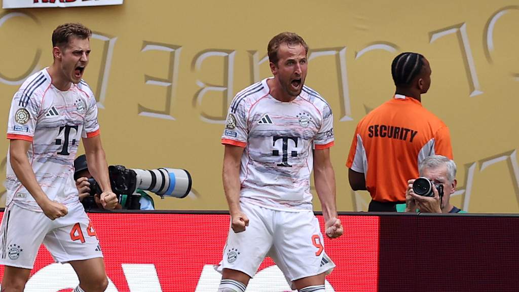 Harry Kane jubelt mit offenem Mund nach dem 4:2 gegen Flamengo im Achtelfinale der Klub-WM.