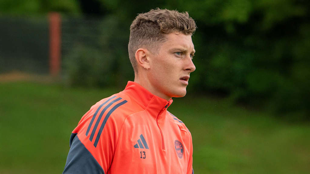 David Heindl im Training der FC Bayern Amateure.