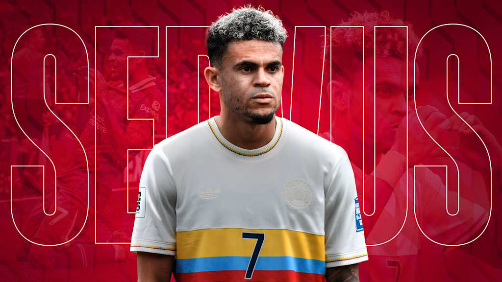 Luis Diaz in the Colombian national team shirt