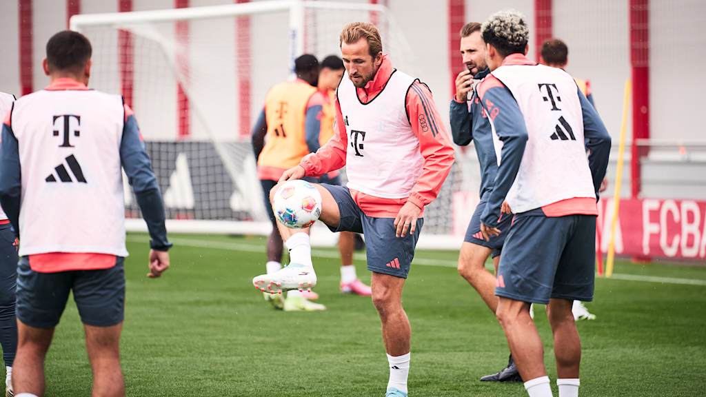 Spieler des FC Bayern im Training