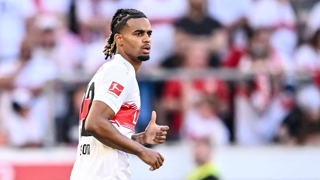 VfB Stuttgart's Lorenz Assignon during a friendly