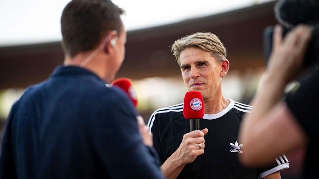 Christoph Freund in an interview before Bayern's friendly at Grasshoppers Zürich kicked off