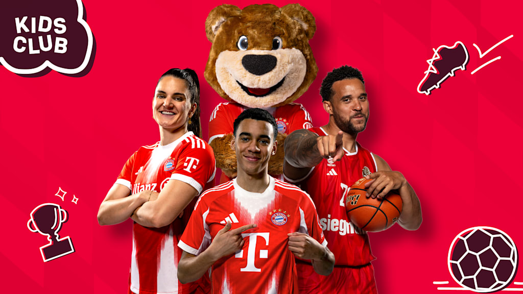 Grafik von Berni mit Jovana Damnjanović, Jamal Musiala und Elias Harris.