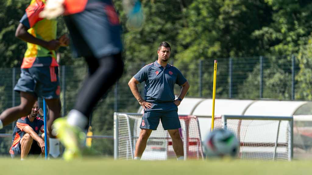 Peter Gaydarov im Training der U19 des FC Bayern.