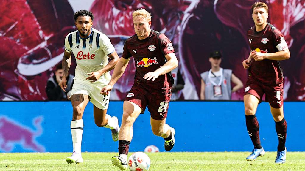Nicolas Seiwald im Testspiel von RB Leipzig gegen Atalanta Bergamo