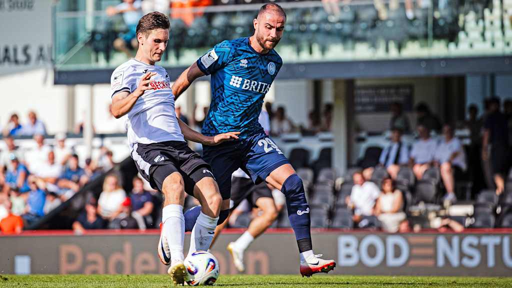 Fatih Kaya im Spiel des SV Wehen Wiesbaden gegen den SC Verl