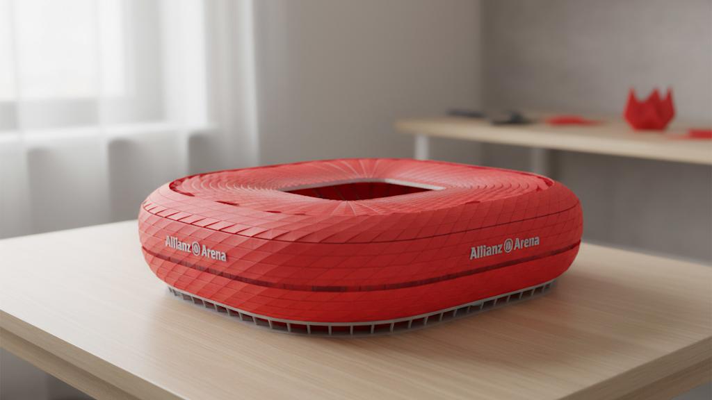 Allianz Arena als Origami