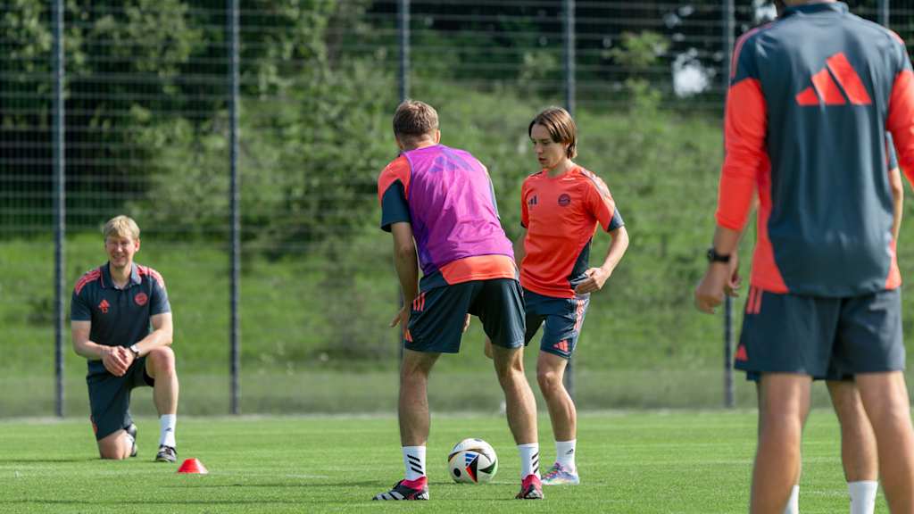 Bogdan Olychenko im Training der U19 des FC Bayern.