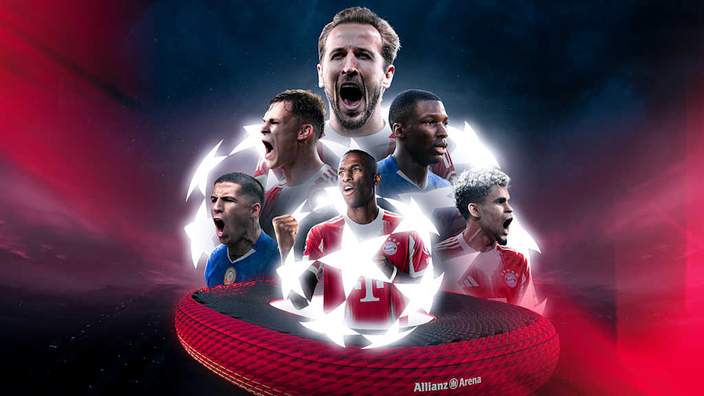 Eine Grafik mit den Gesichtern von Kane, Kimmich, Olise, Enzo Fernandez und Moises Caicedo