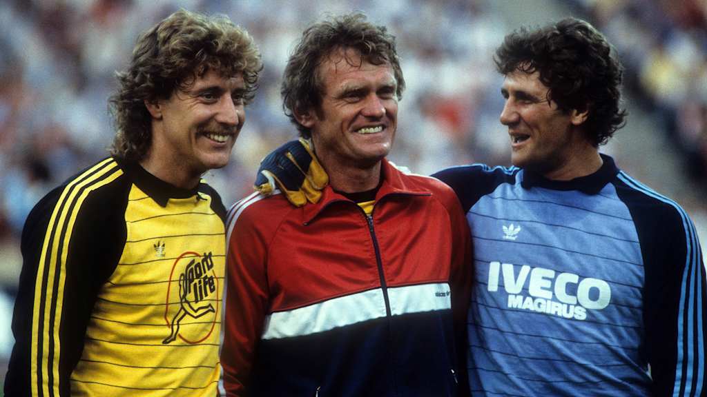 Legenden im Bayern-Tor: Toni Schumacher, Sepp Maier, Jean-Marie Pfaff.