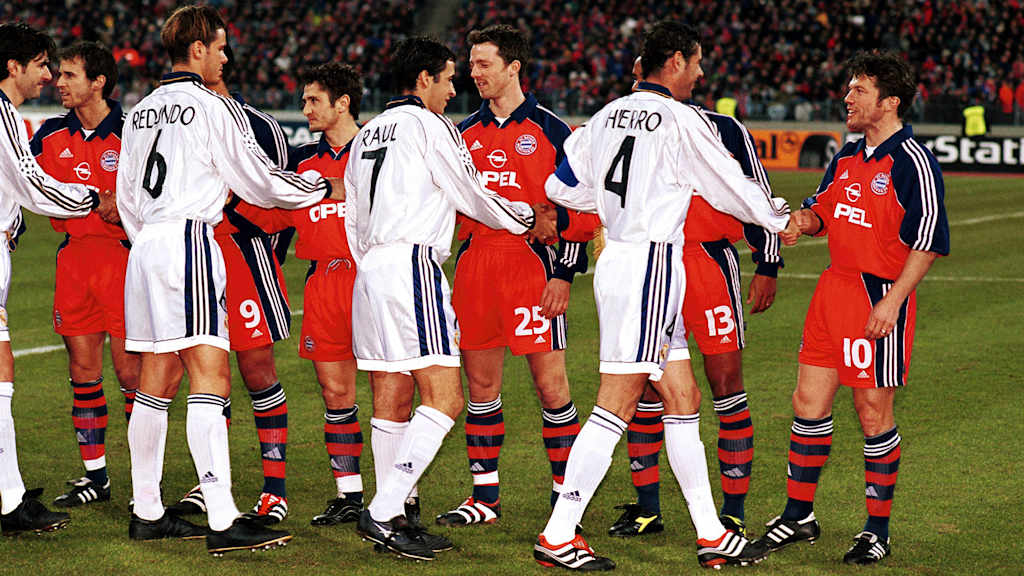 Lothar Matthäus begrüßt die Spieler von Real Madrid vor dem Champions League-Spiel gegen den FC Bayern.